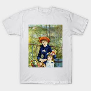 Two Sisters (On the Terrace) By Pierre Renoir T-Shirt